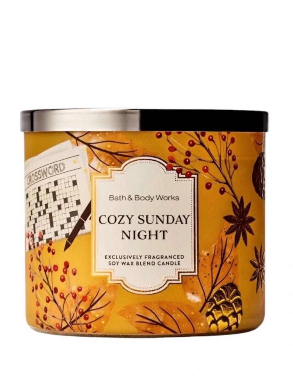 2-Pc Bath & Body Works PANCAKE STACK 3-Wick Candle Holder COZY SUNDAY NIGHT Set